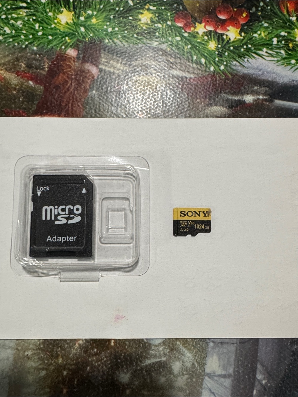 Sony 1024GB microSDXC Card and Black Adapter - Black/Gold